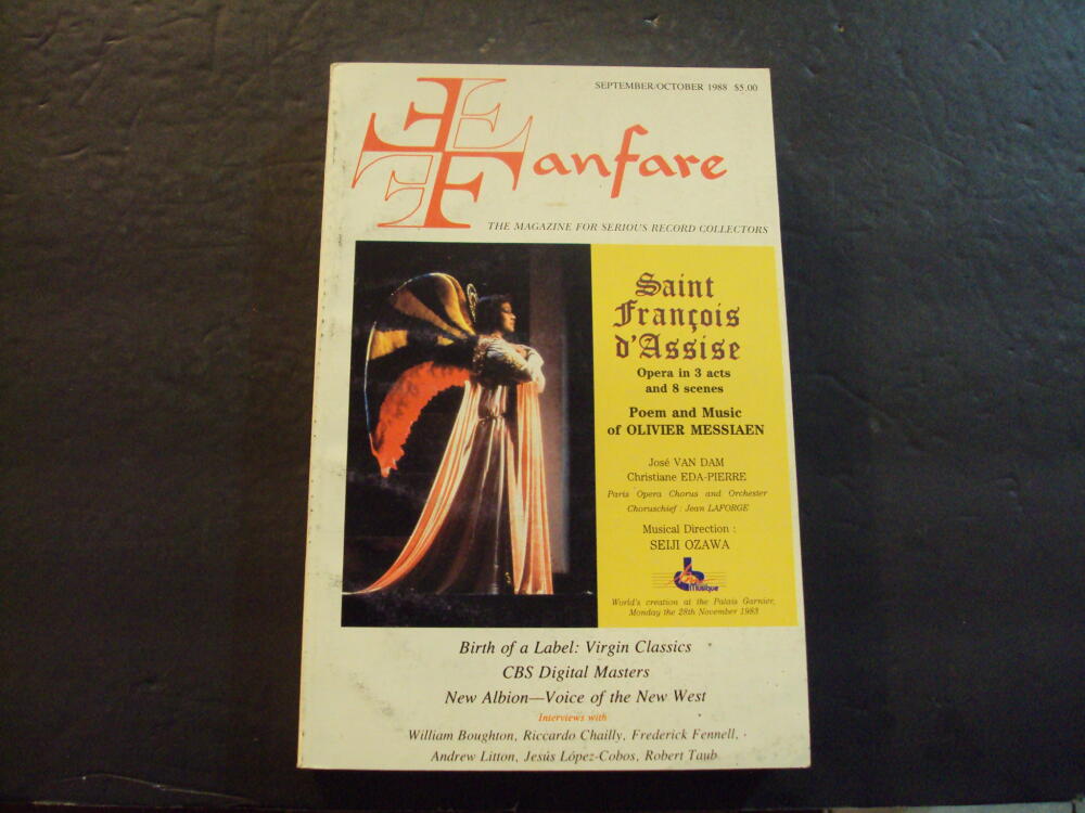 Fanfare Sep/Oct 1988 St Francis d'Assise Olivier Messiaen